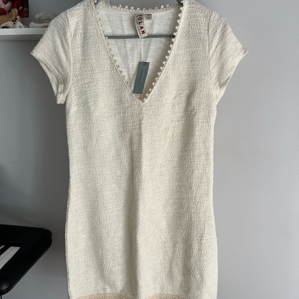 Anthropologie White Shift dress